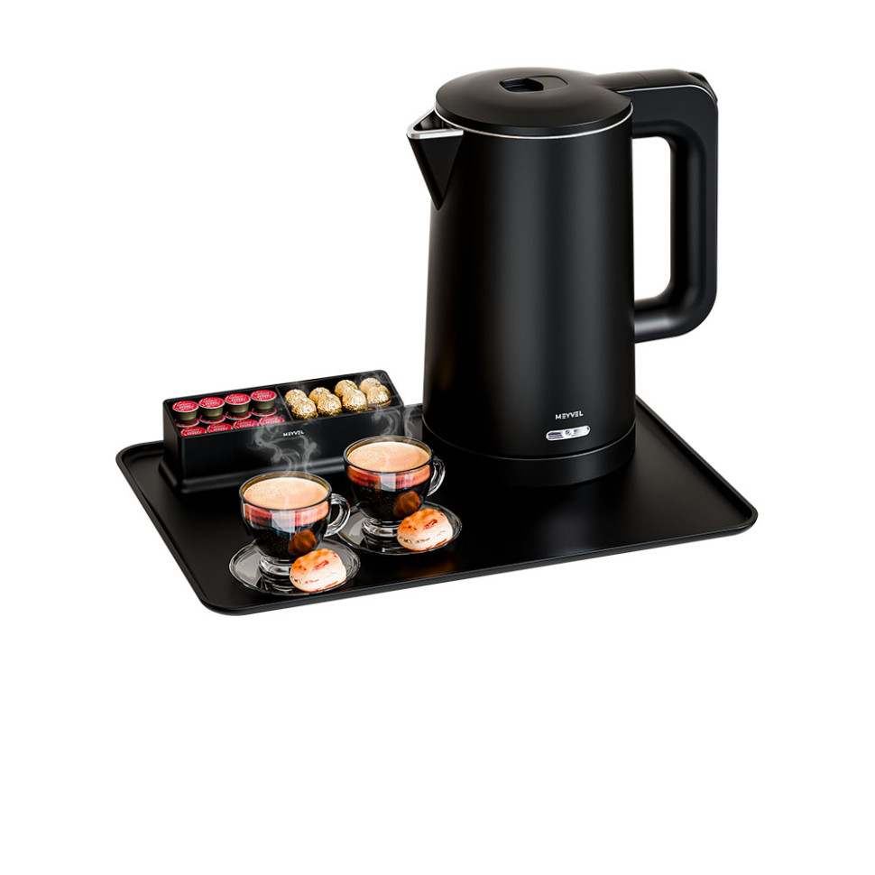 Поднос с менажницей для чая Meyvel A-002 (Black)