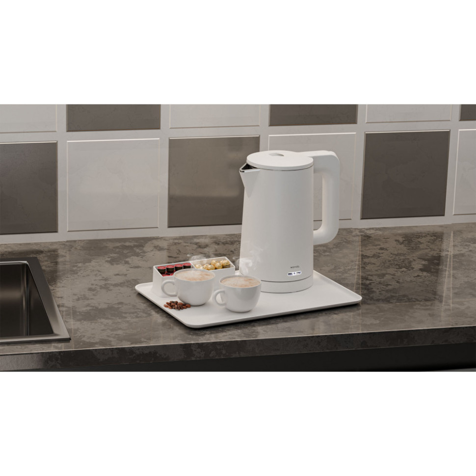 Поднос с менажницей для чая Meyvel A-002 (White)